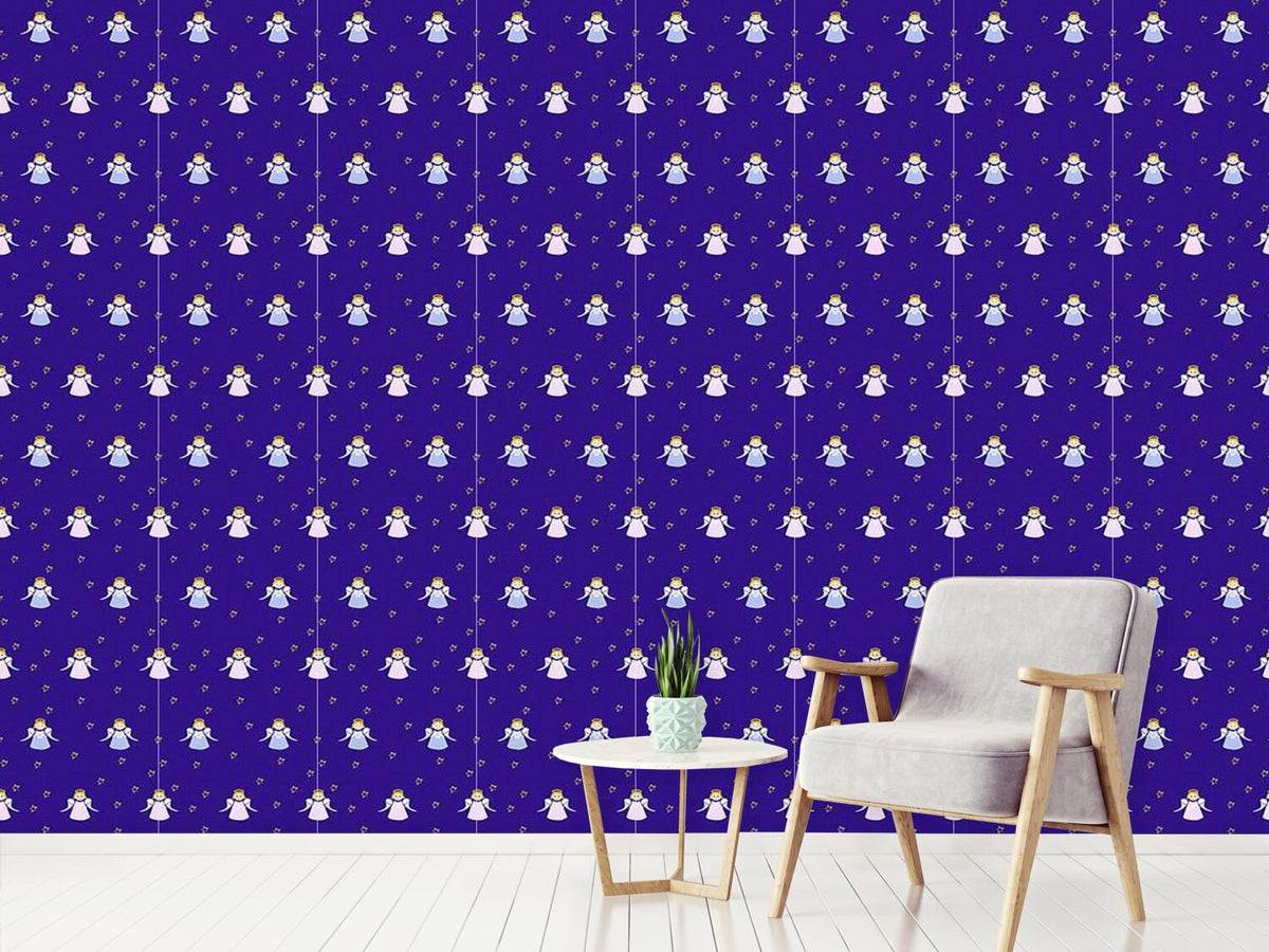 patterned-wallpaper-christmas-angels