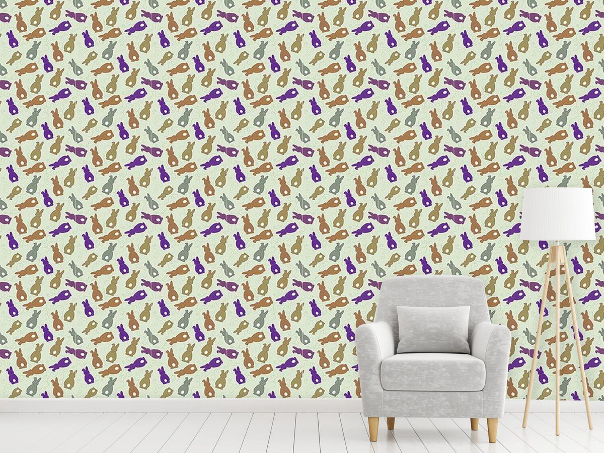 patterned-wallpaper-bouncing-bunnies-purple