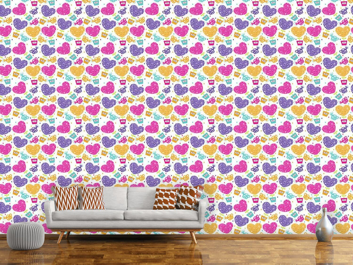 patterned-wallpaper-hearts-need-water-and-love