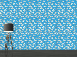 patterned-wallpaper-full-of-paper-planes