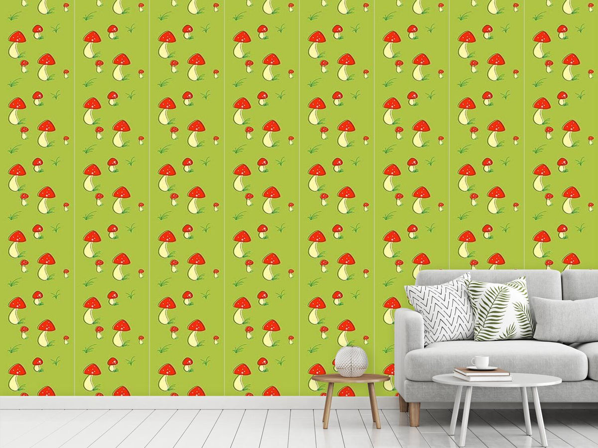 patterned-wallpaper-bold-fly-agarics