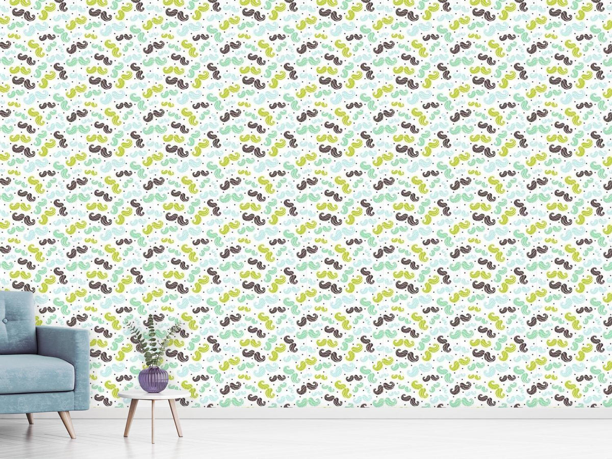 patterned-wallpaper-mustache