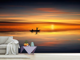 photo-wallpaper-boat-in-the-golden-light