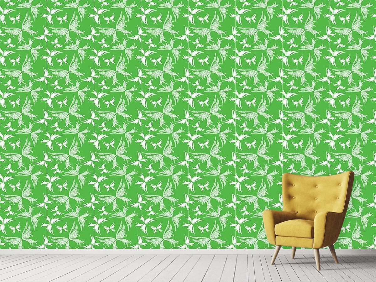 patterned-wallpaper-polynesian-butterflies-in-spring