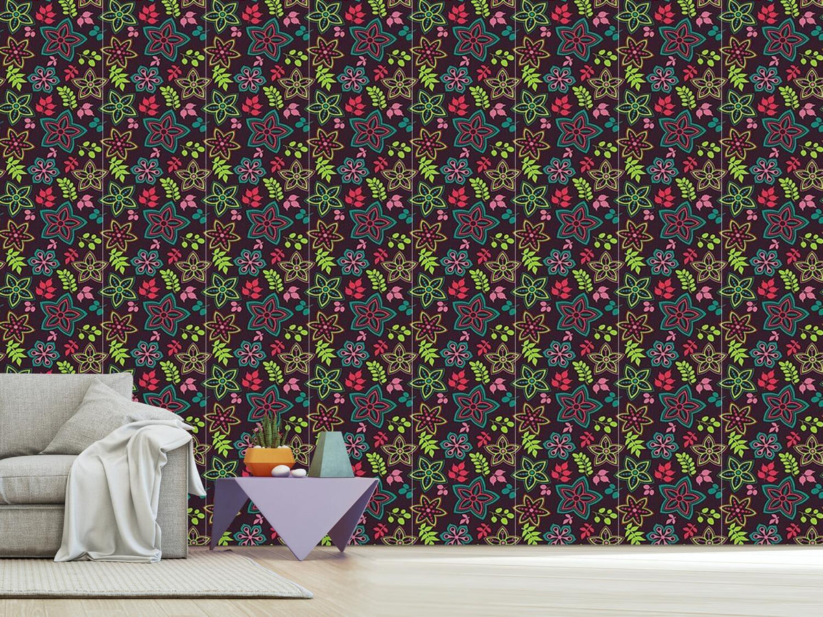 patterned-wallpaper-gorgeous-flower-mix