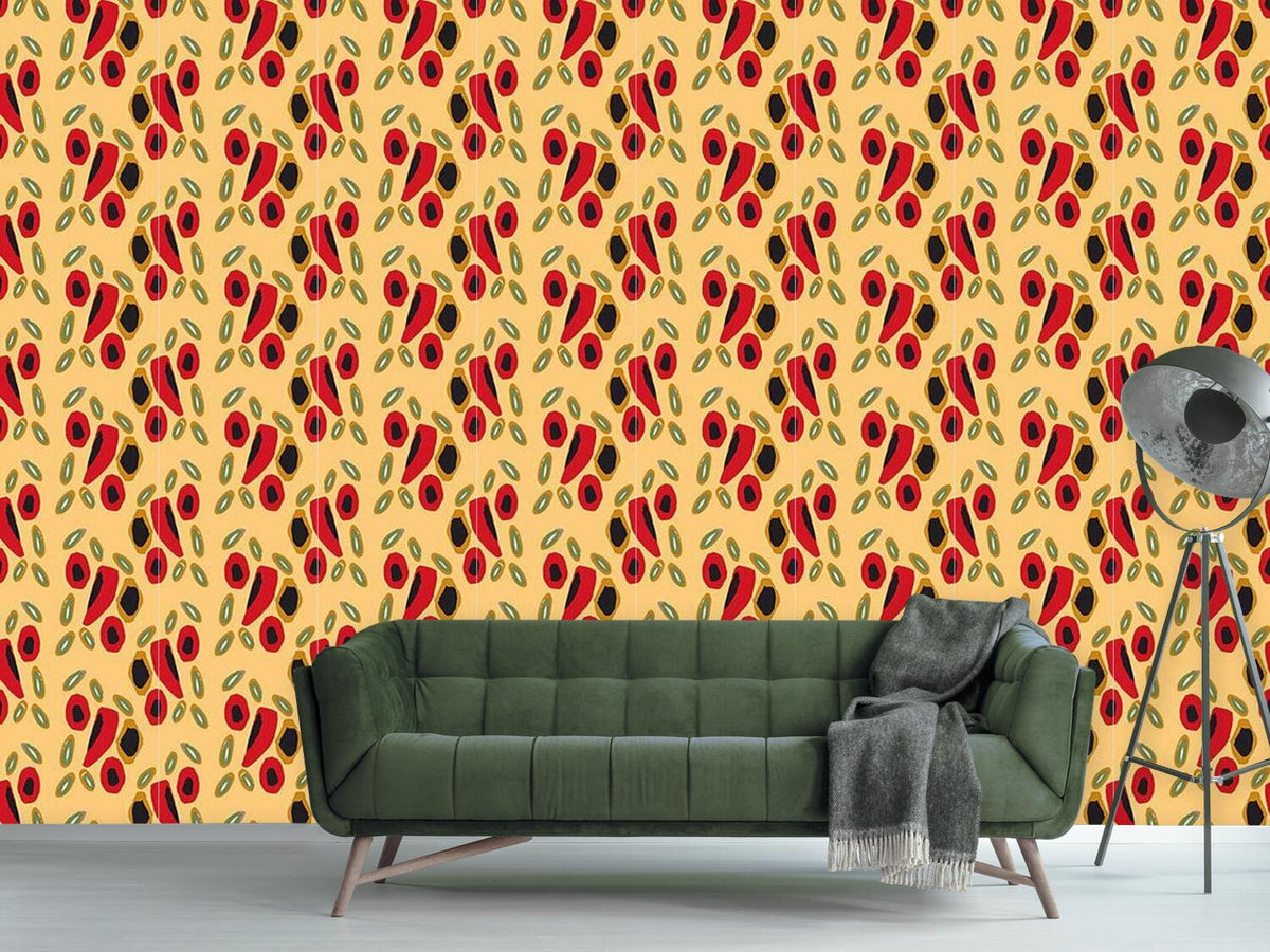 patterned-wallpaper-spanish-liquorice