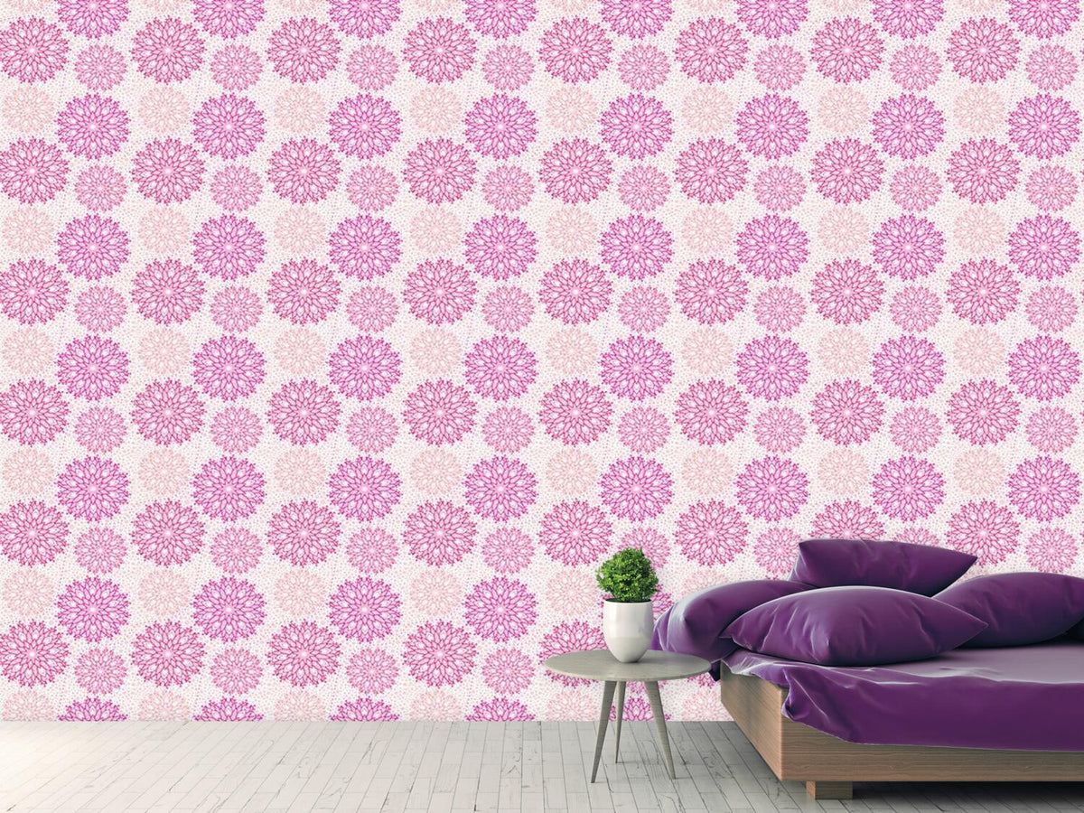 patterned-wallpaper-christmas-stars-on-dots