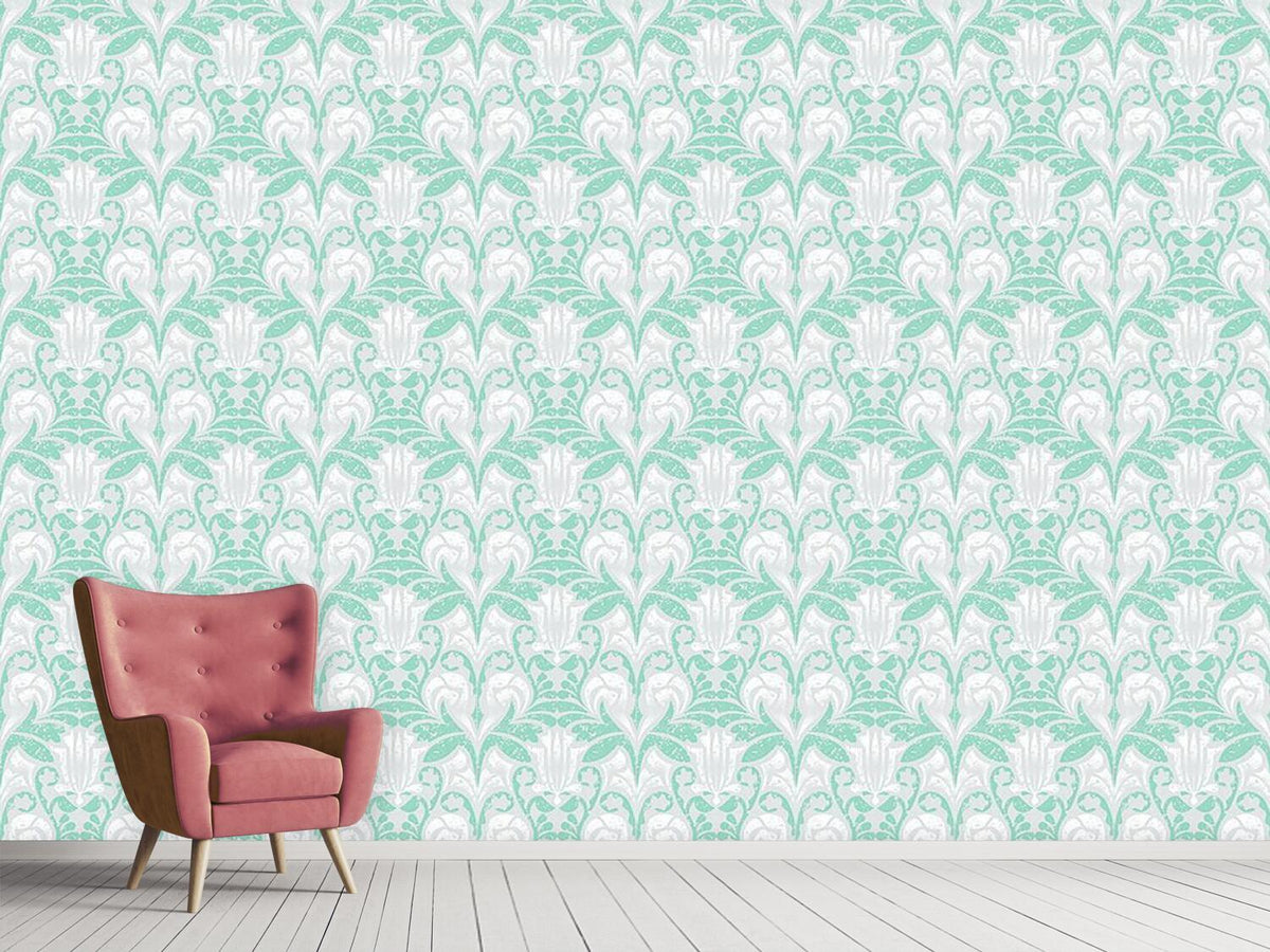 patterned-wallpaper-damasko-green