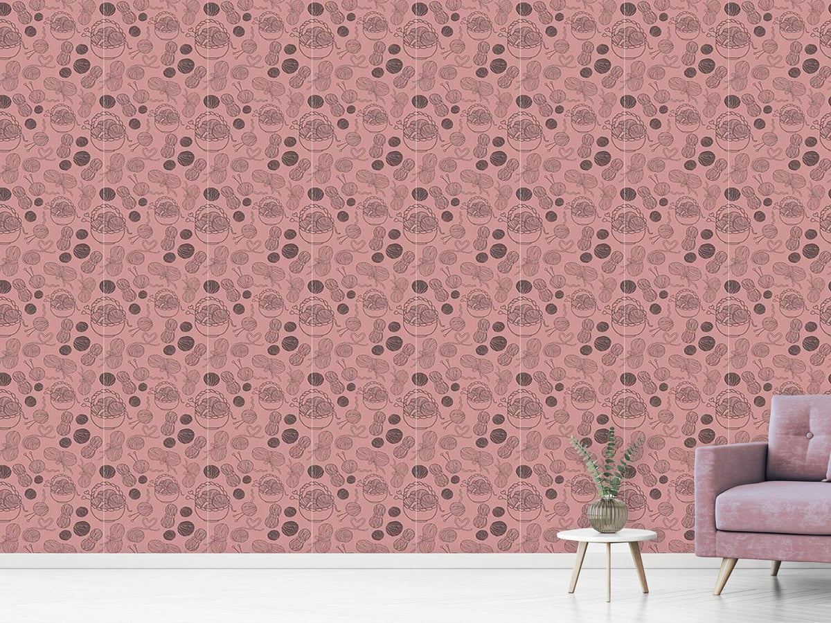 patterned-wallpaper-time-for-knitting