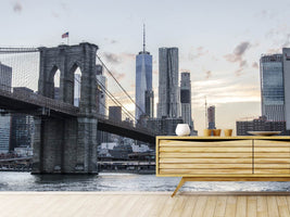 photo-wallpaper-the-brooklyn-bridge-in-the-evening