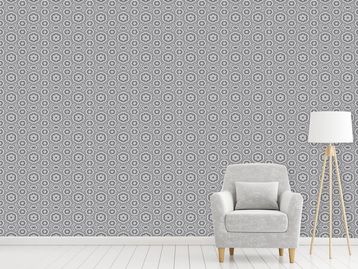 patterned-wallpaper-kaleidoscope-monochrome