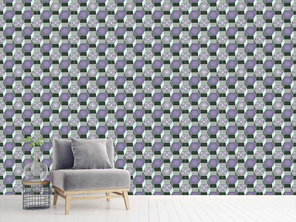 patterned-wallpaper-hexagonal-movement