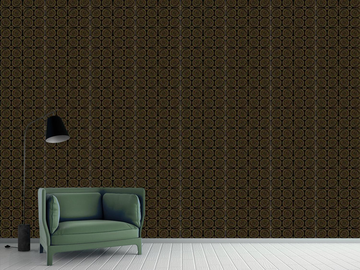 patterned-wallpaper-star-fantasy-in-gold