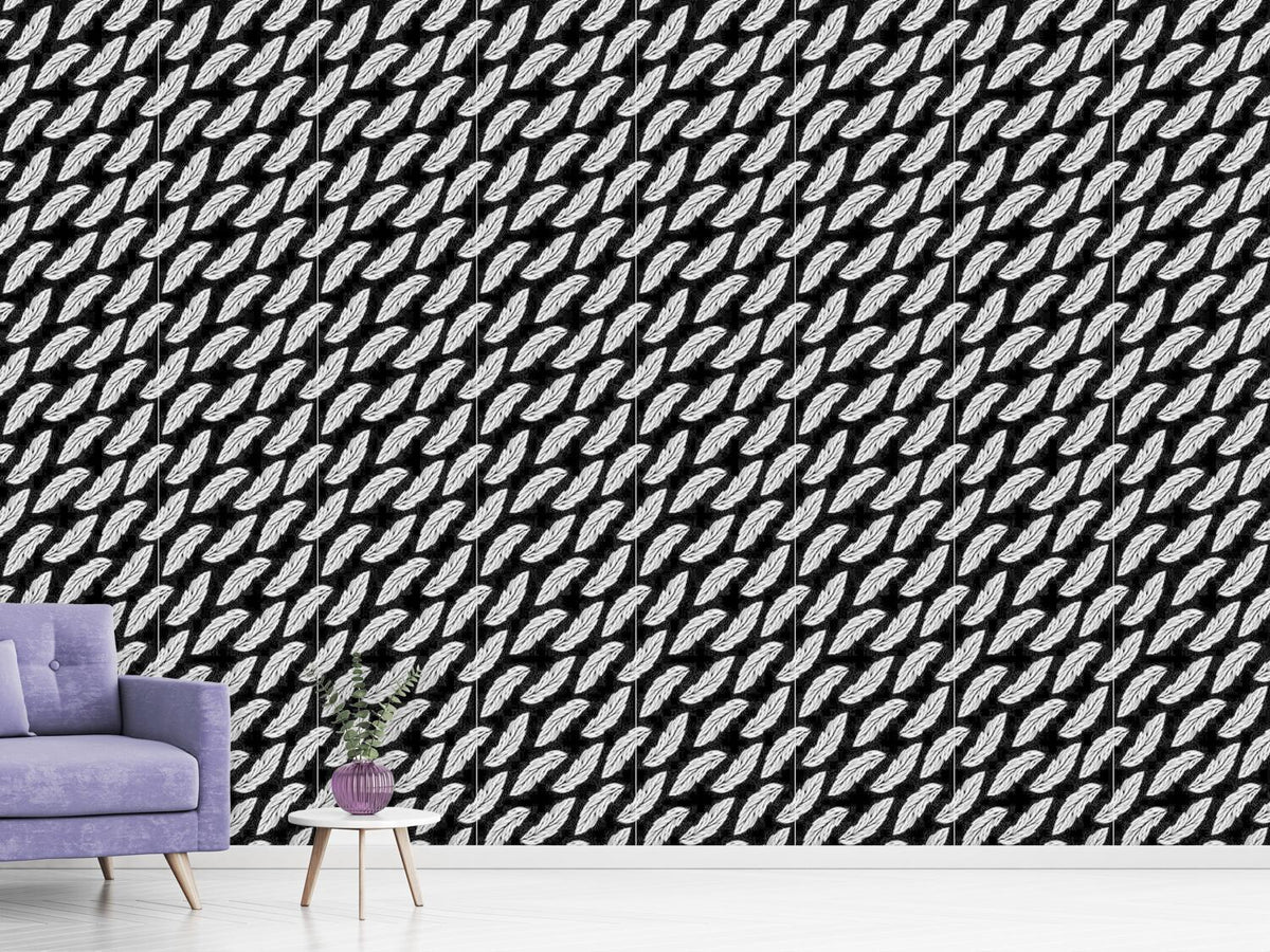 patterned-wallpaper-feathers-in-the-dark