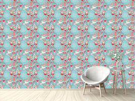 patterned-wallpaper-tea-party